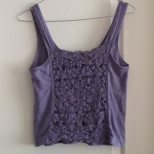 American eagle purple mini tank top